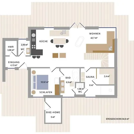 Reetdorf Geltinger Birk Kuenstlerkate Abendrot *